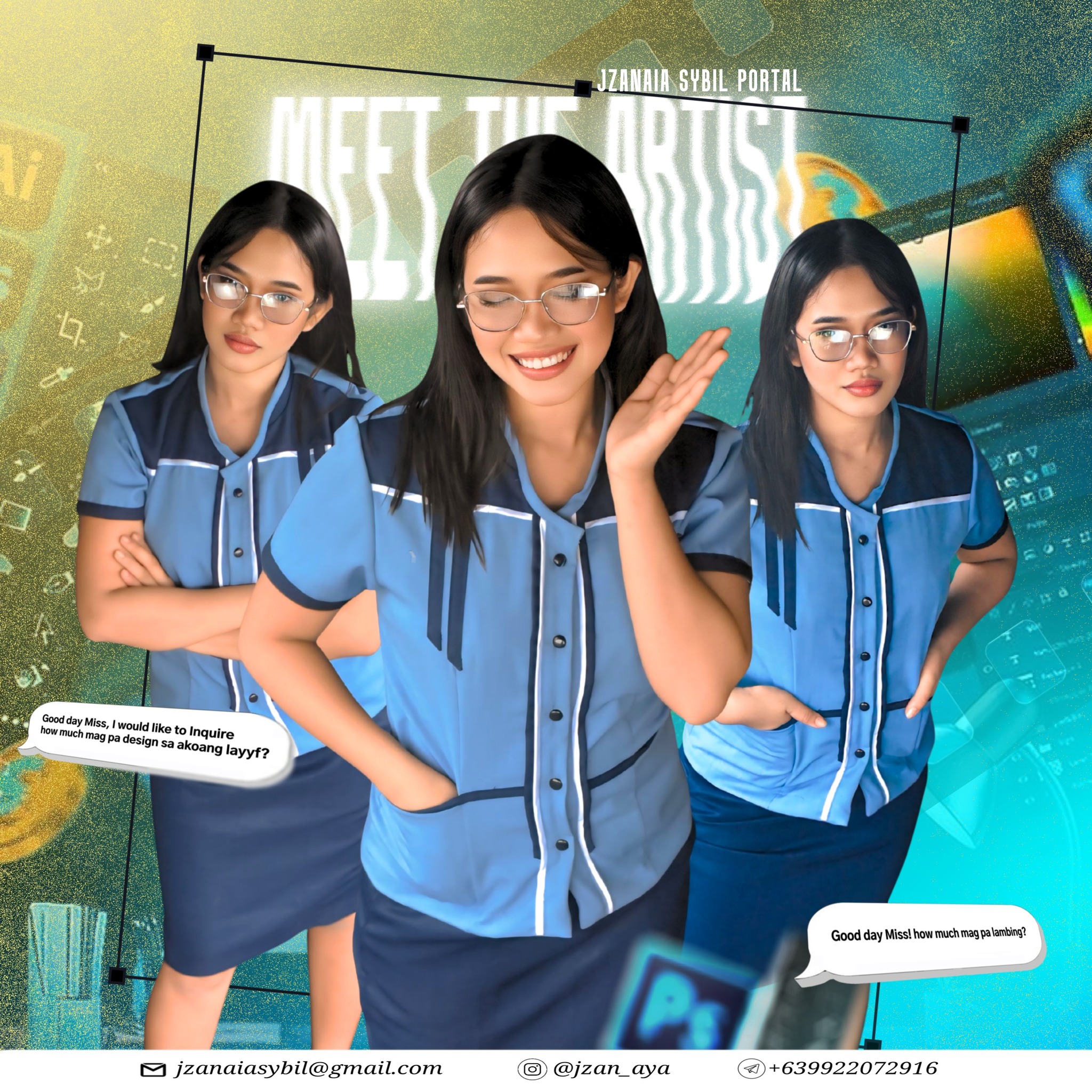 Luxury editorial portrait